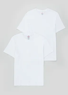 2 Pack White T-Shirt Vests