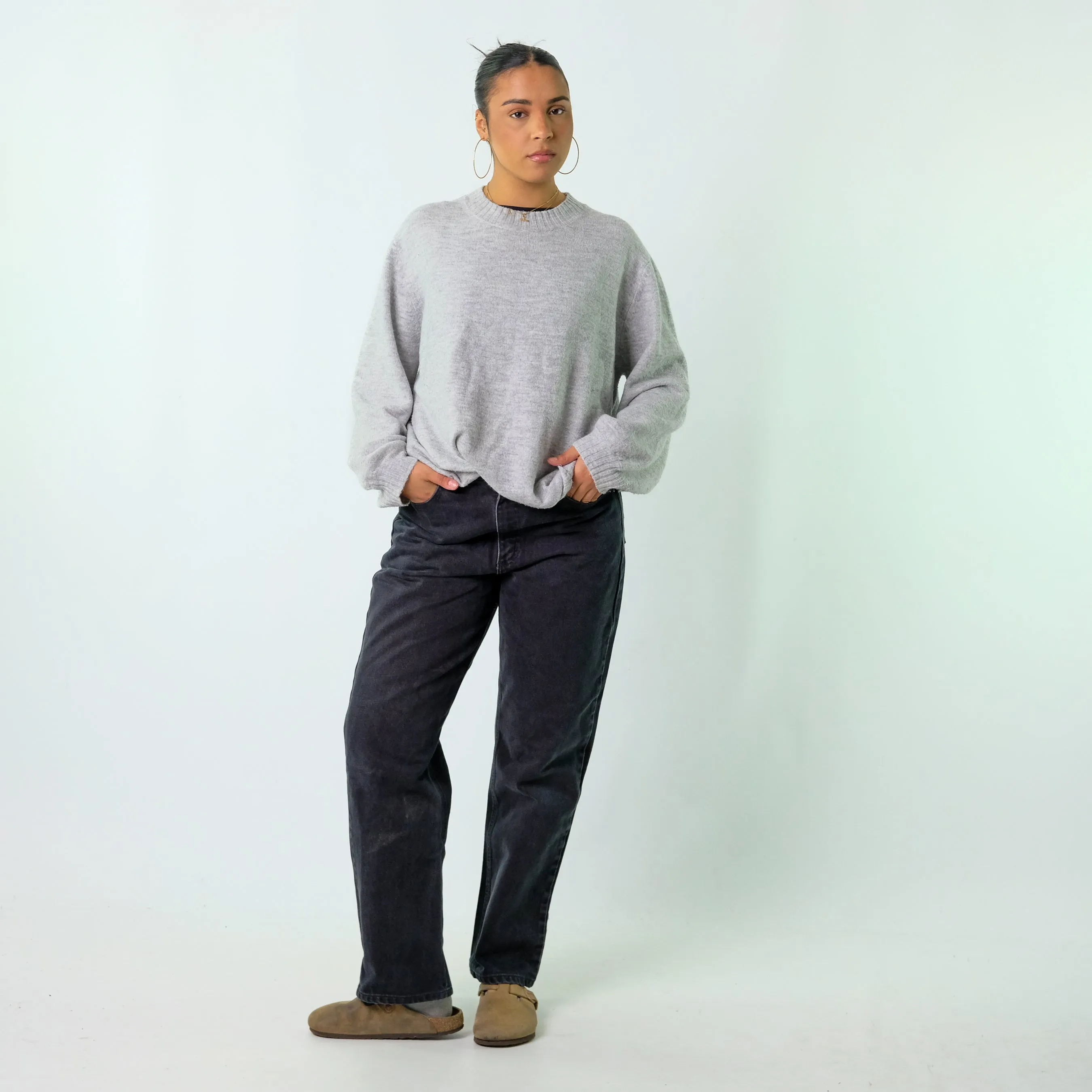 Black 90s Carhartt Denim Jeans Baggy Pants (36x32)