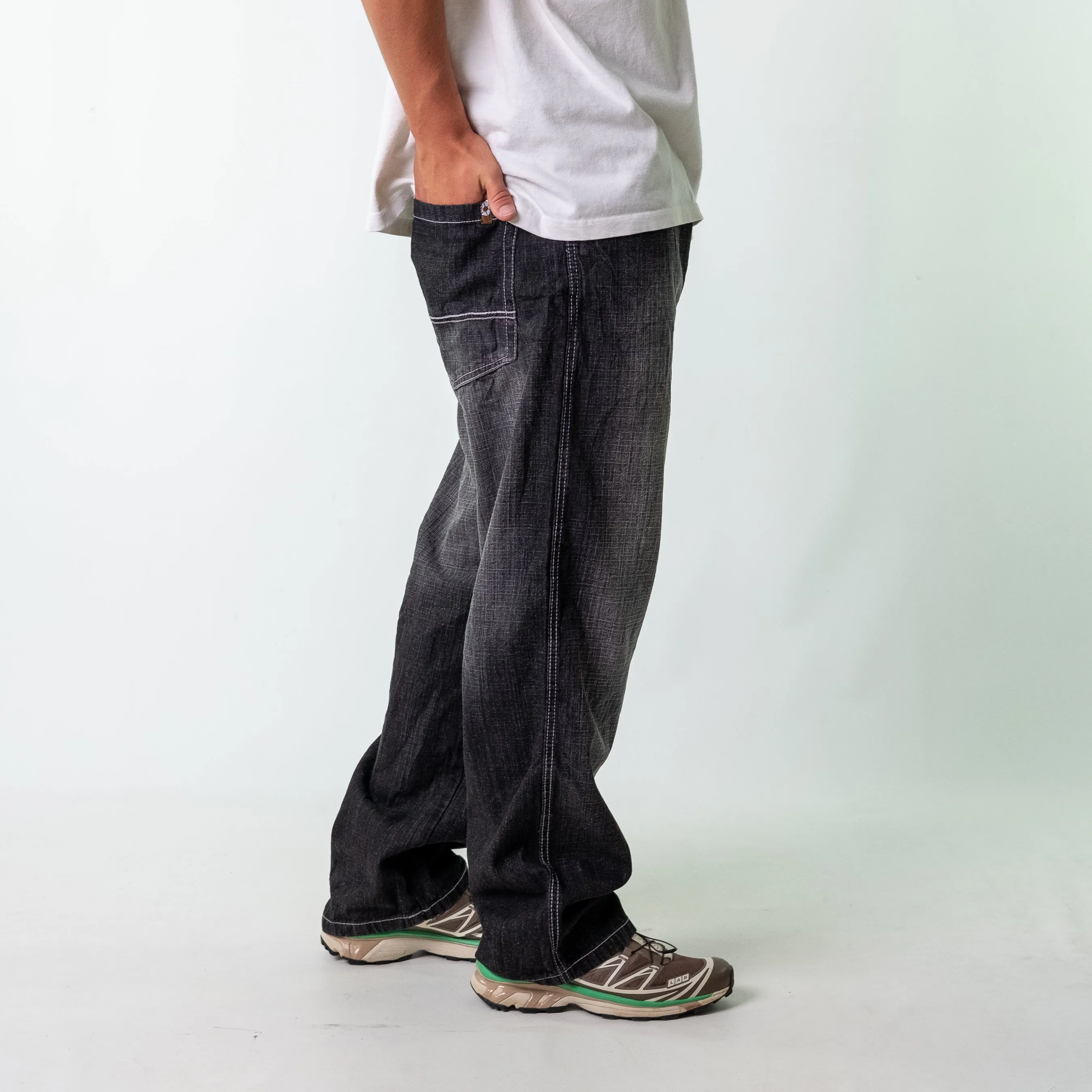 Black 90s Southpole Denim Jeans Baggy Pants (38x34)