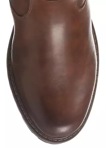 Block Heel Faux Leather Boots by Remonte | Look Again