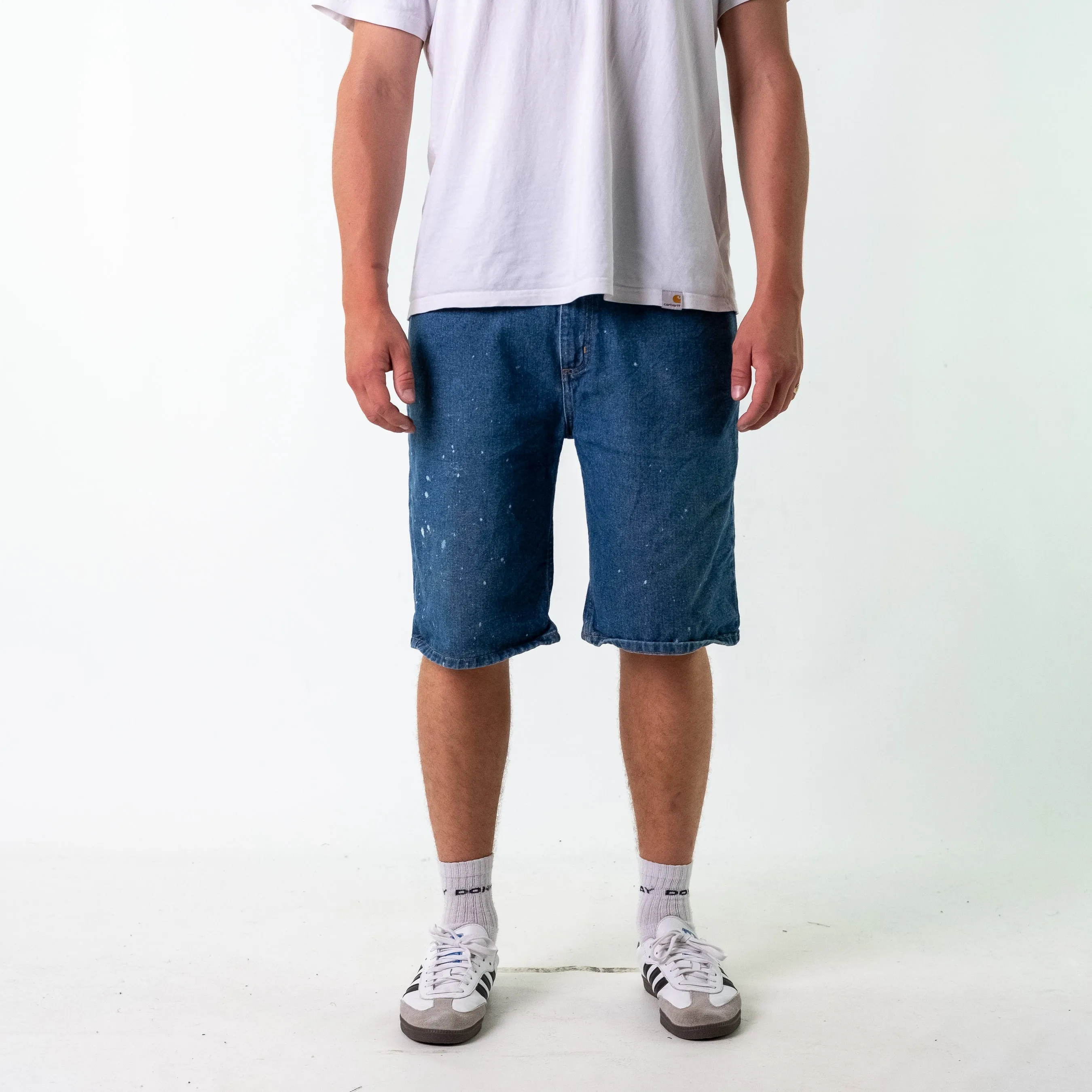 Blue 90s Carhartt Denim Jorts Shorts (36)