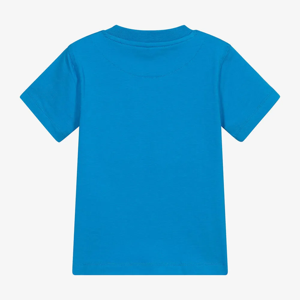 Boys Blue Cotton T-Shirt