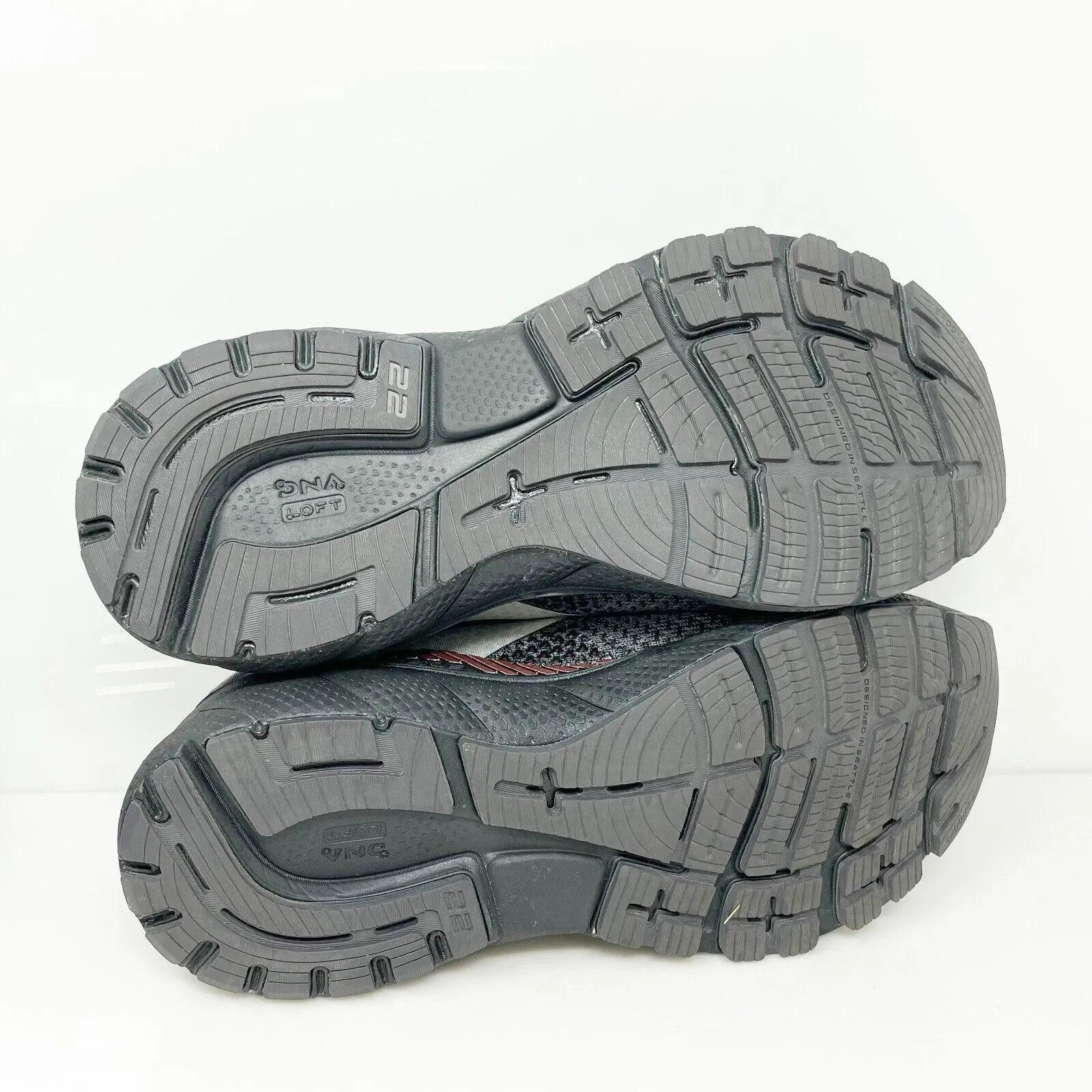Brooks Womens Adrenaline GTS 22 1203531D015 Black Running Shoes Sneakers Sz 8.5D