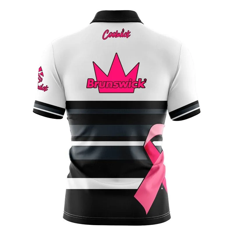 Brunswick Pink Ribbon Fast Track CoolWick Bowling Jersey
