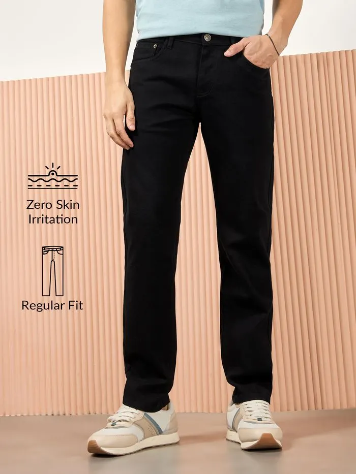 Buy Black Regular Fit Mens Jeans Online in India -Beyoung