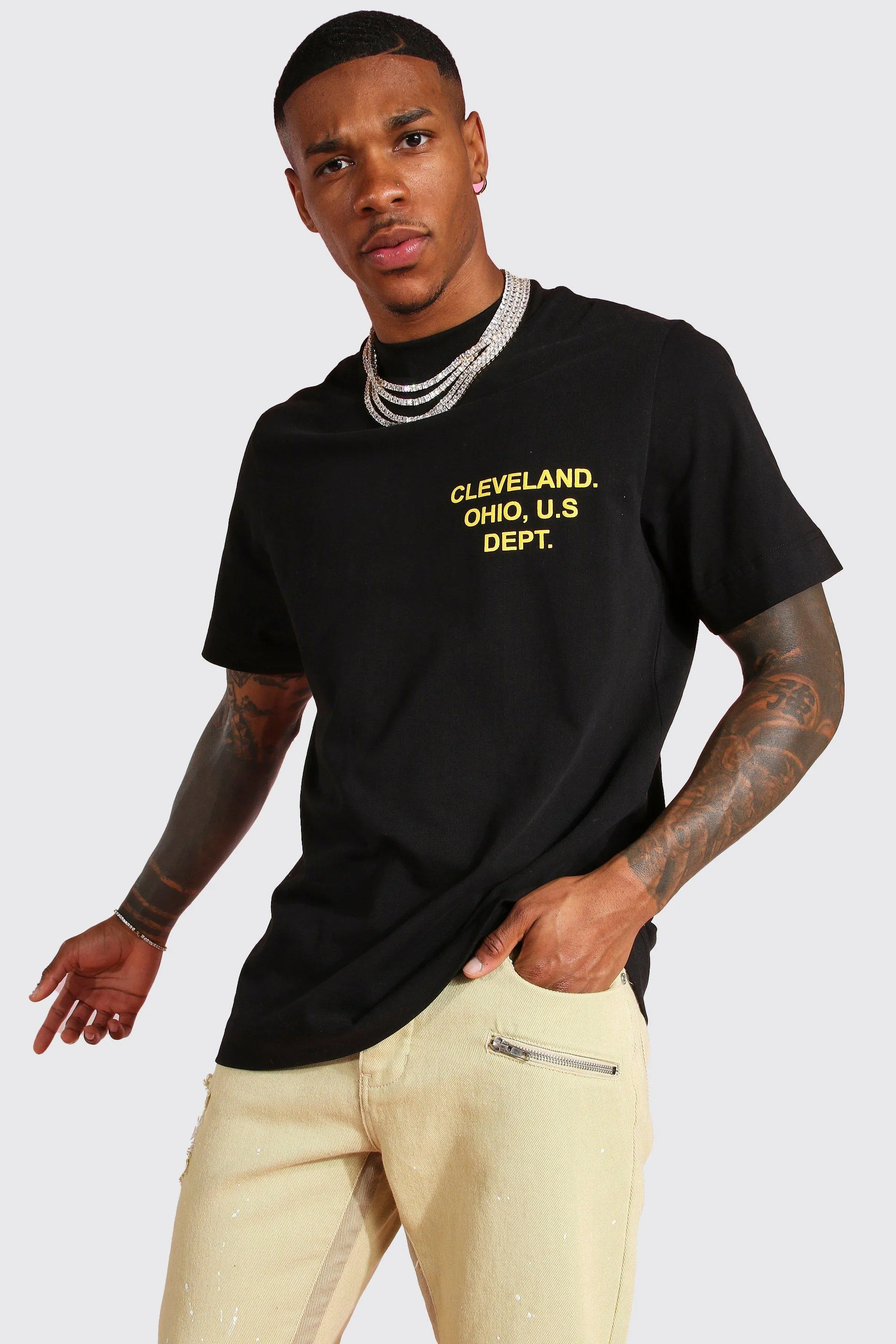 Charlotte Print T-Shirt | boohooMAN UK