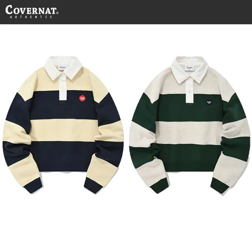 COVERNAT  |Street Style Long Sleeves Logo Hoodies & Sweatshirts