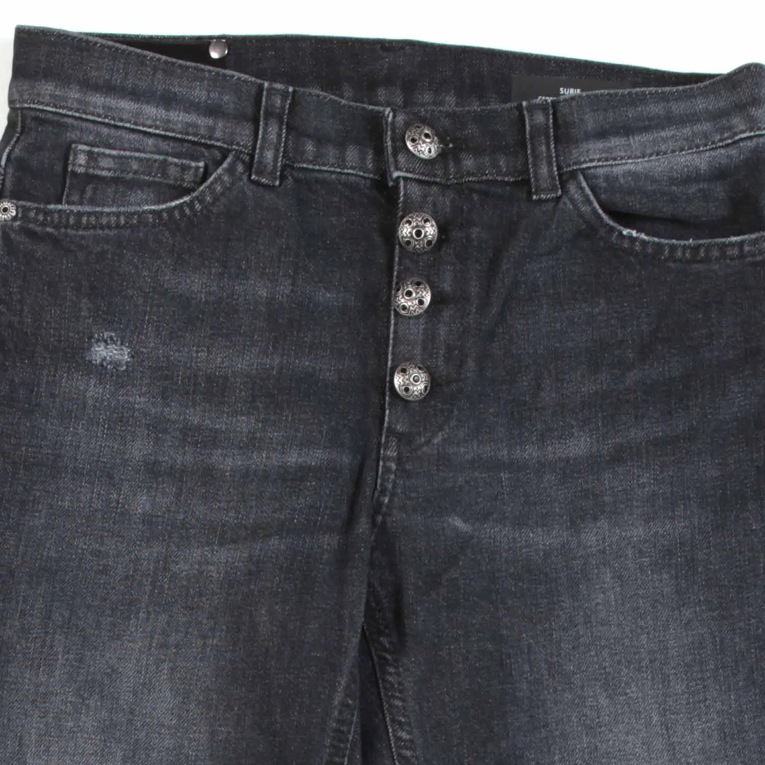 Dondup Black Stone Washed Jeans For Girls And Teen