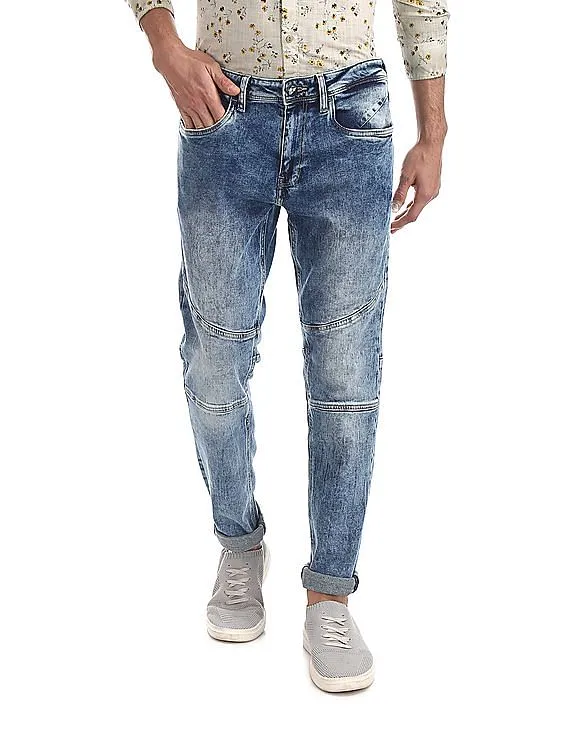 Ed Hardy Blue Dagger Slim Fit Stone Wash Jeans