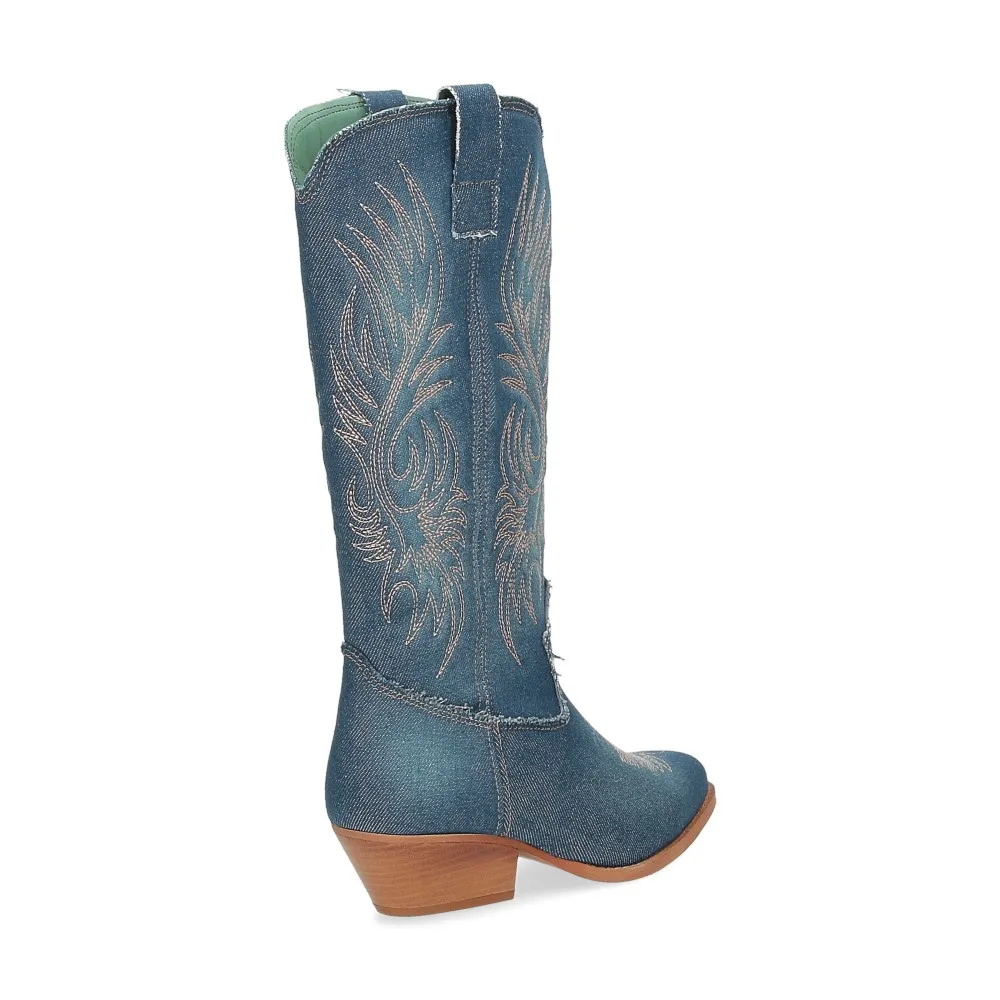Felmini Stivale Texano D346 blue jeans - Al Siletto | Al Siletto