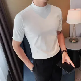 Fitted High Neck T-Shirt