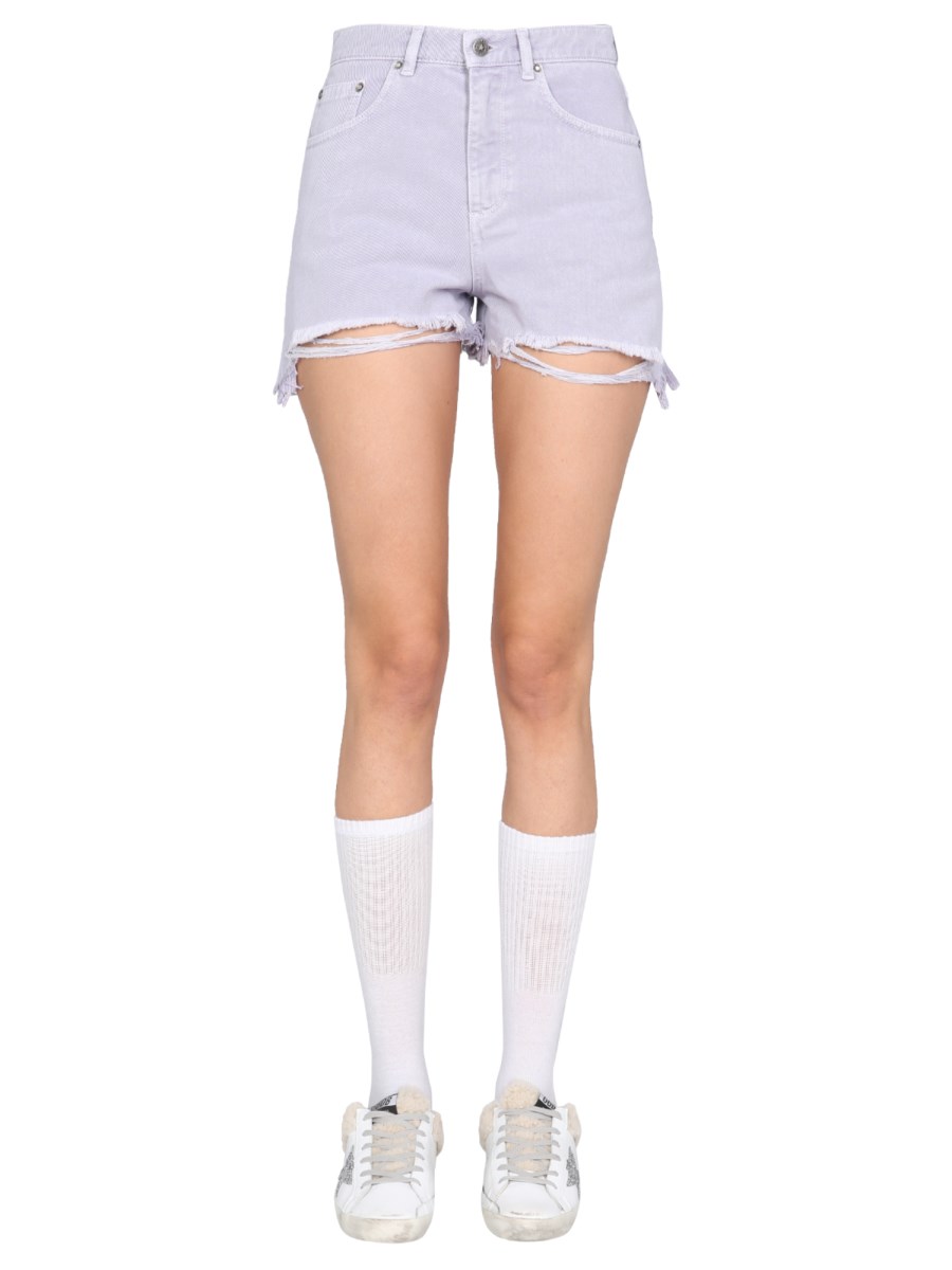 GOLDEN GOOSE    EBE COTTON DENIM SHORTS