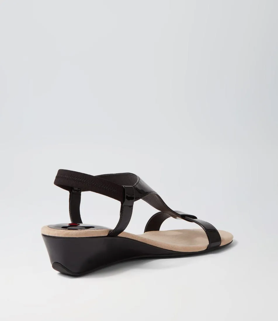 I LOVE BILLY Bunro Black Patent Pu Sandals