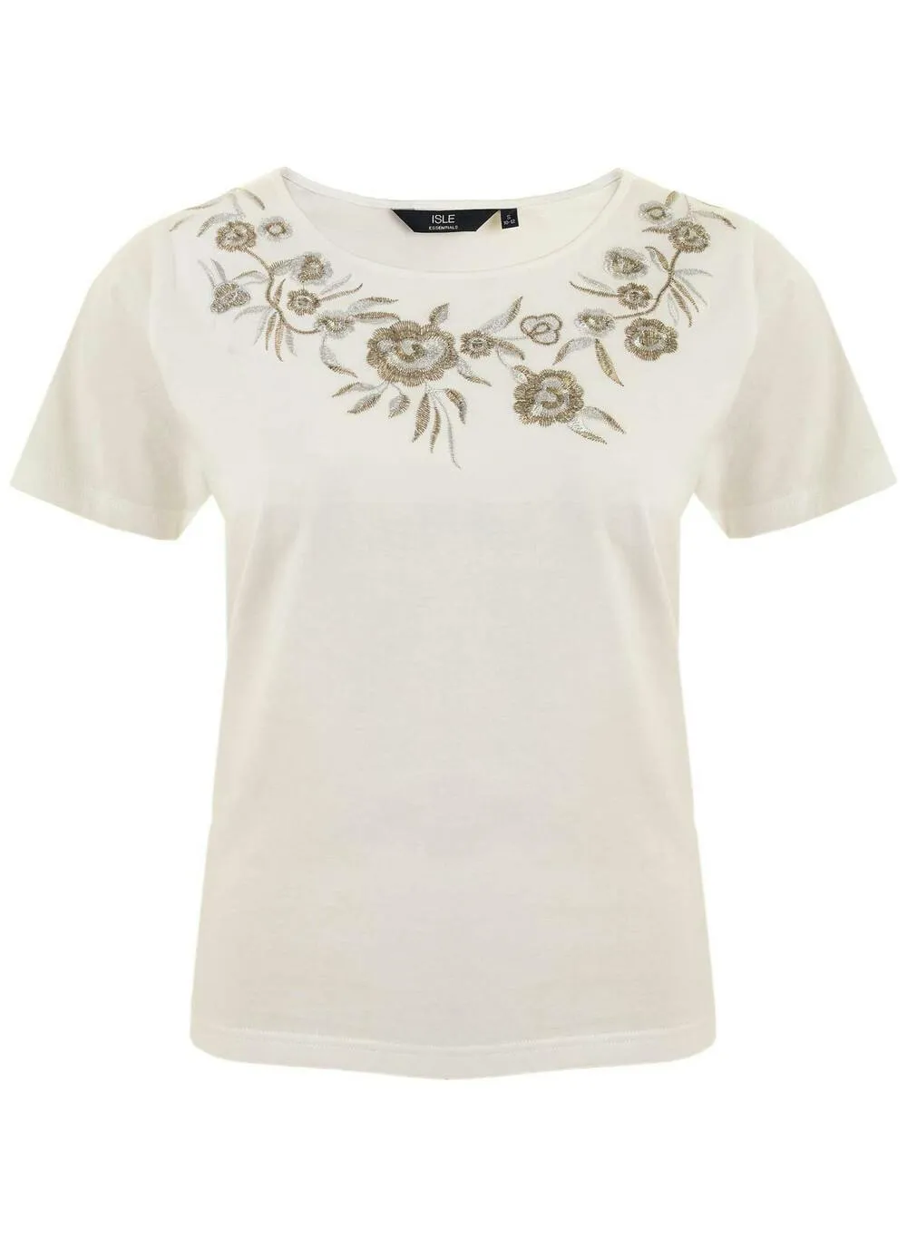 Ivory Floral T Shirt