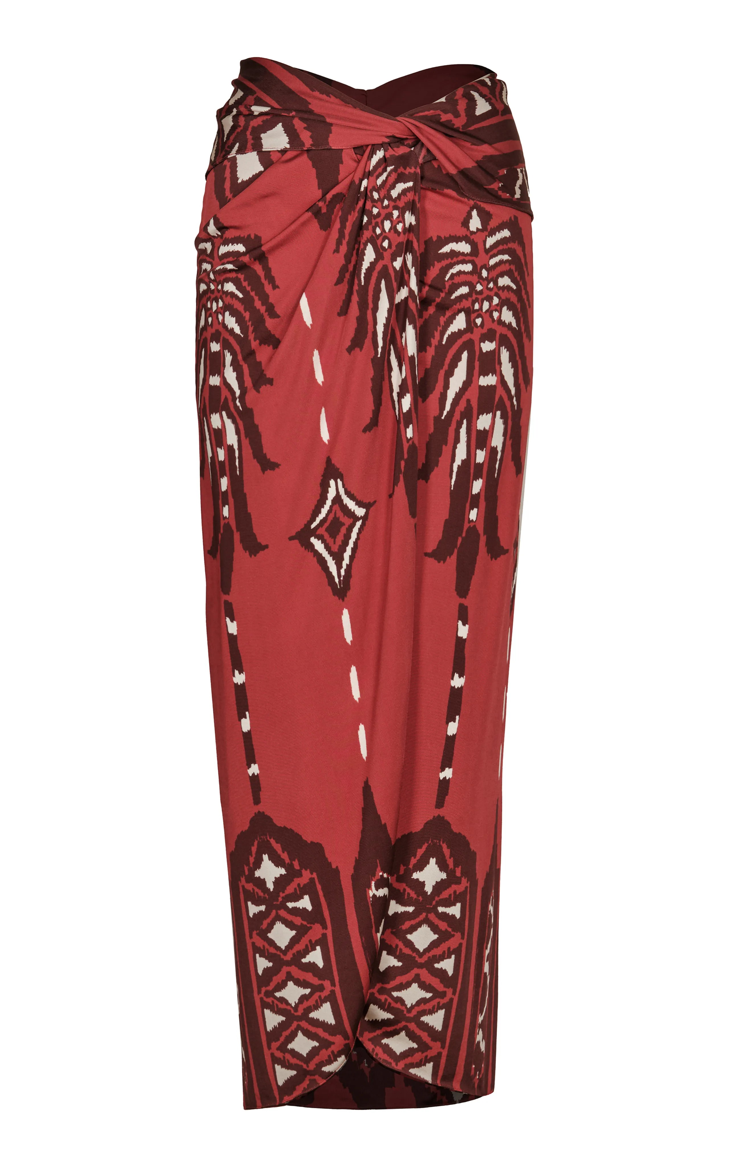 Johanna Ortiz Avanyu Gathered Jersey Maxi Skirt