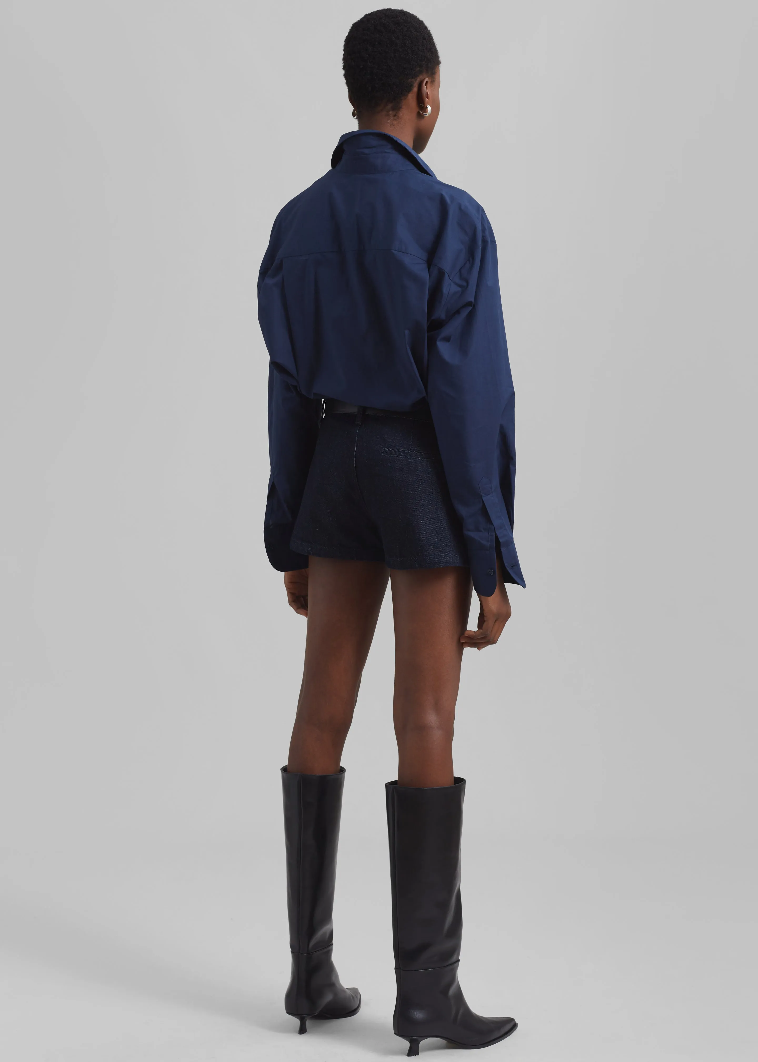 Kate Denim Mini Shorts - Raw Wash