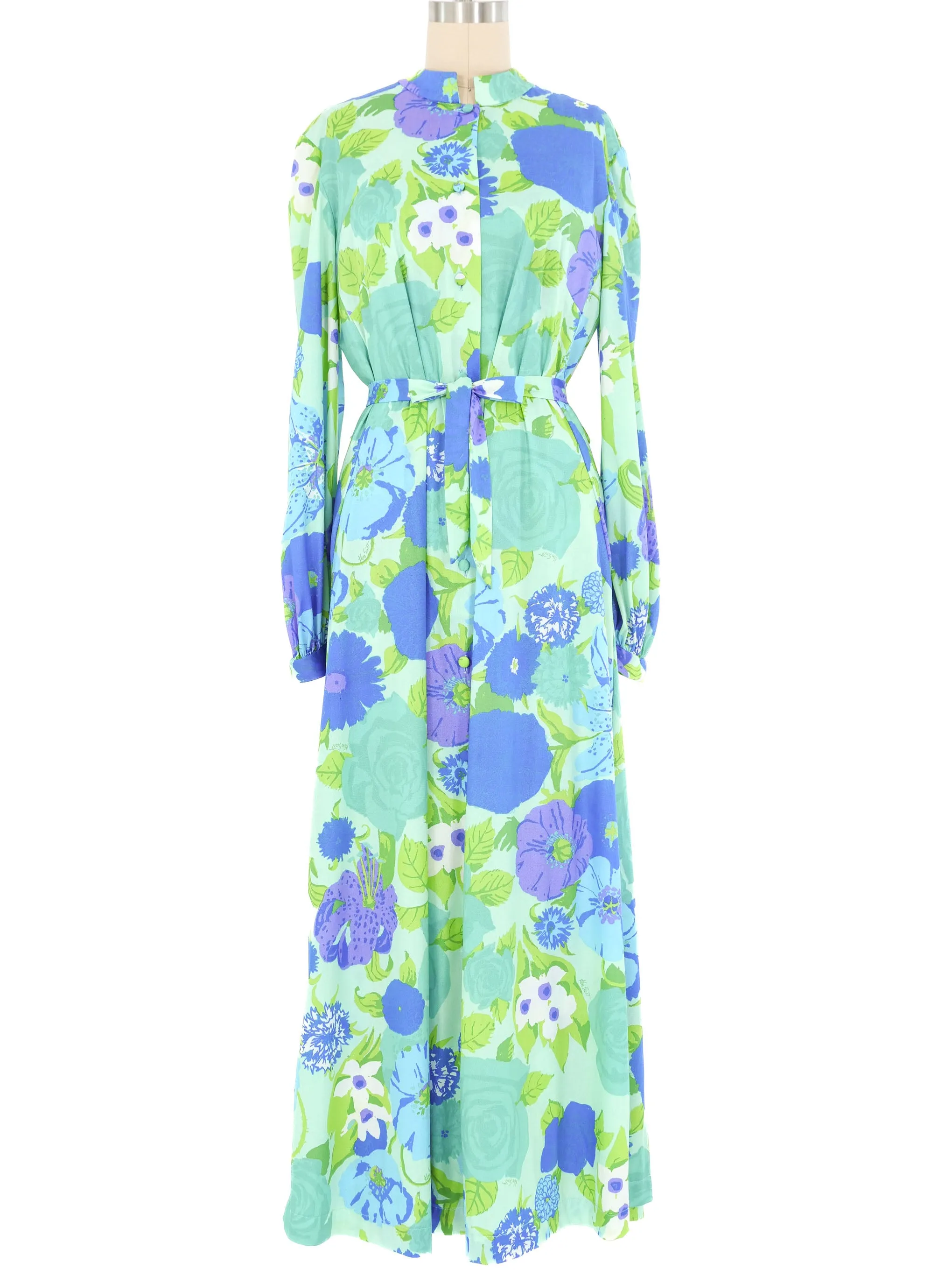 Ken Scott Floral Printed Jersey Ensemble