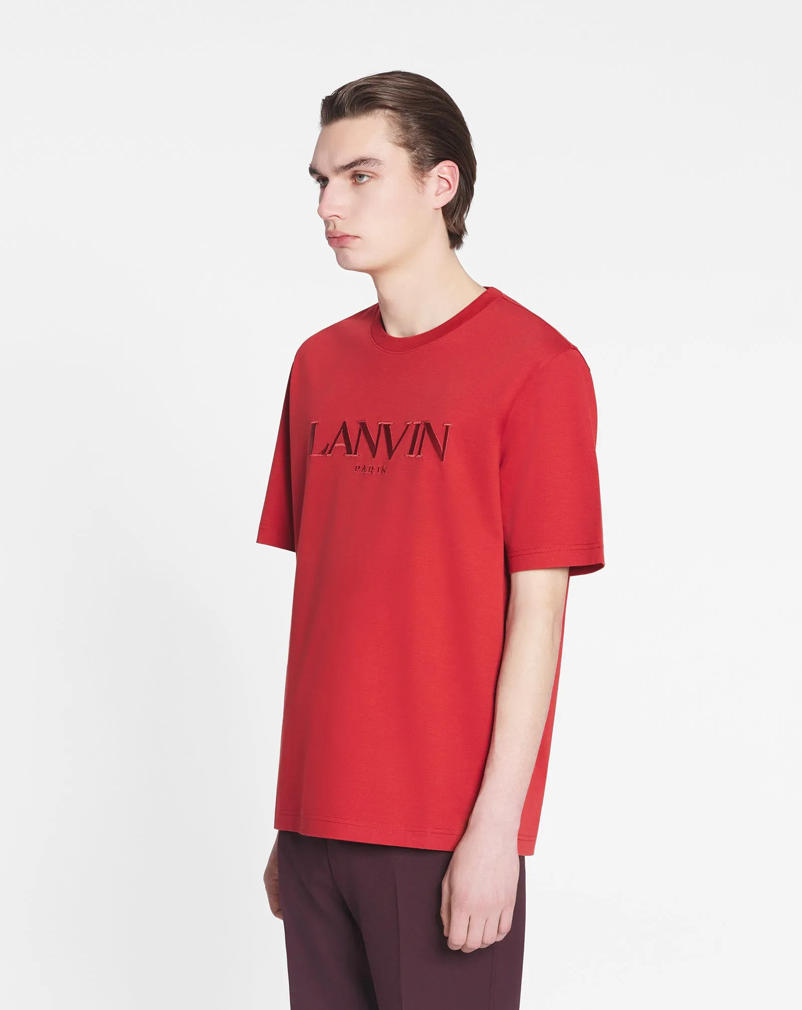LANVIN PARIS EMBROIDERED T-SHIRT