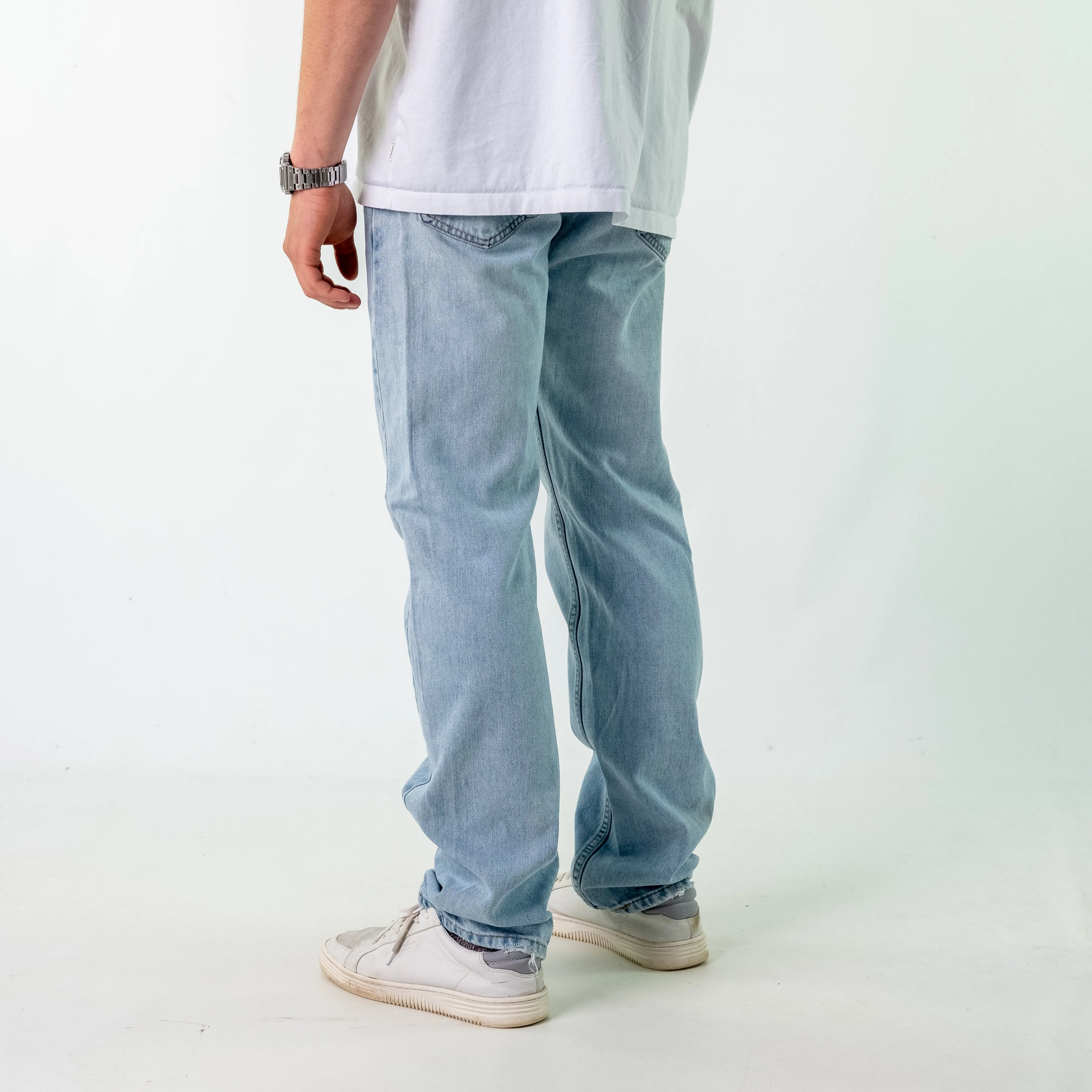 Light Blue 90s Levi's 505 Denim Jeans Baggy Pants (34x34)