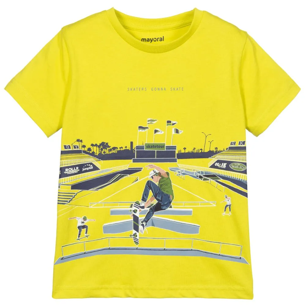 Lime Green Cotton T-Shirt