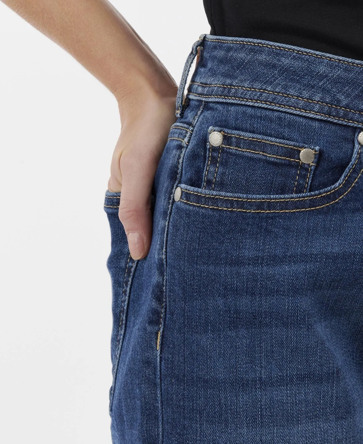 Maddison Denim Shorts                             Authentic Wash