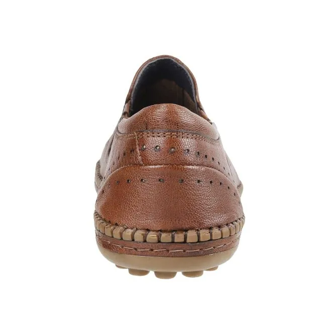 Mochi Men Tan Casual Loafers