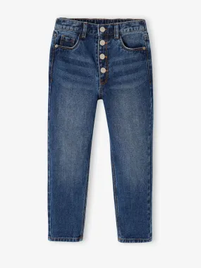 NARROW Hip Morphologik Mom Fit Jeans for Girls - stone