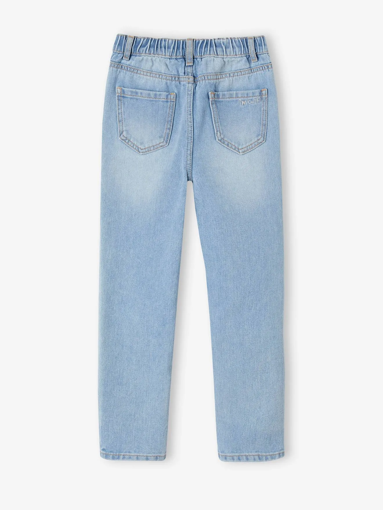 NARROW Hip Morphologik Mom Fit Jeans for Girls - stone