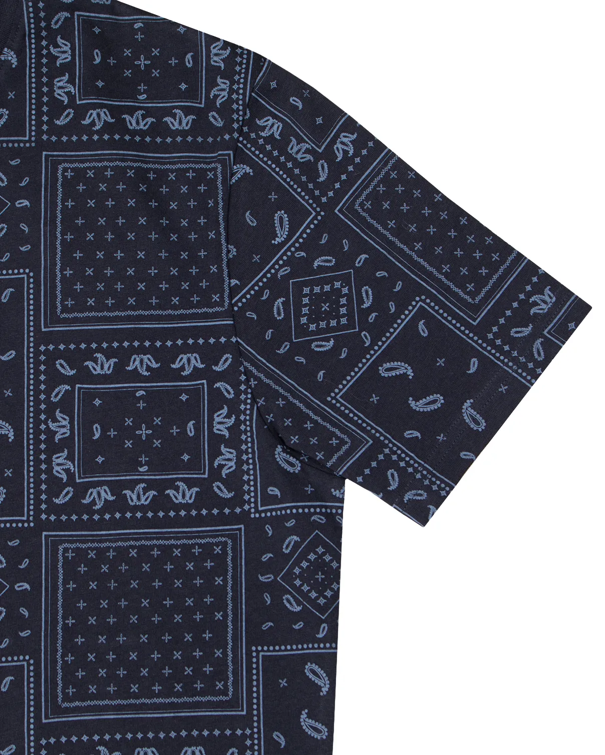 Navy Bandana Print T-Shirt 