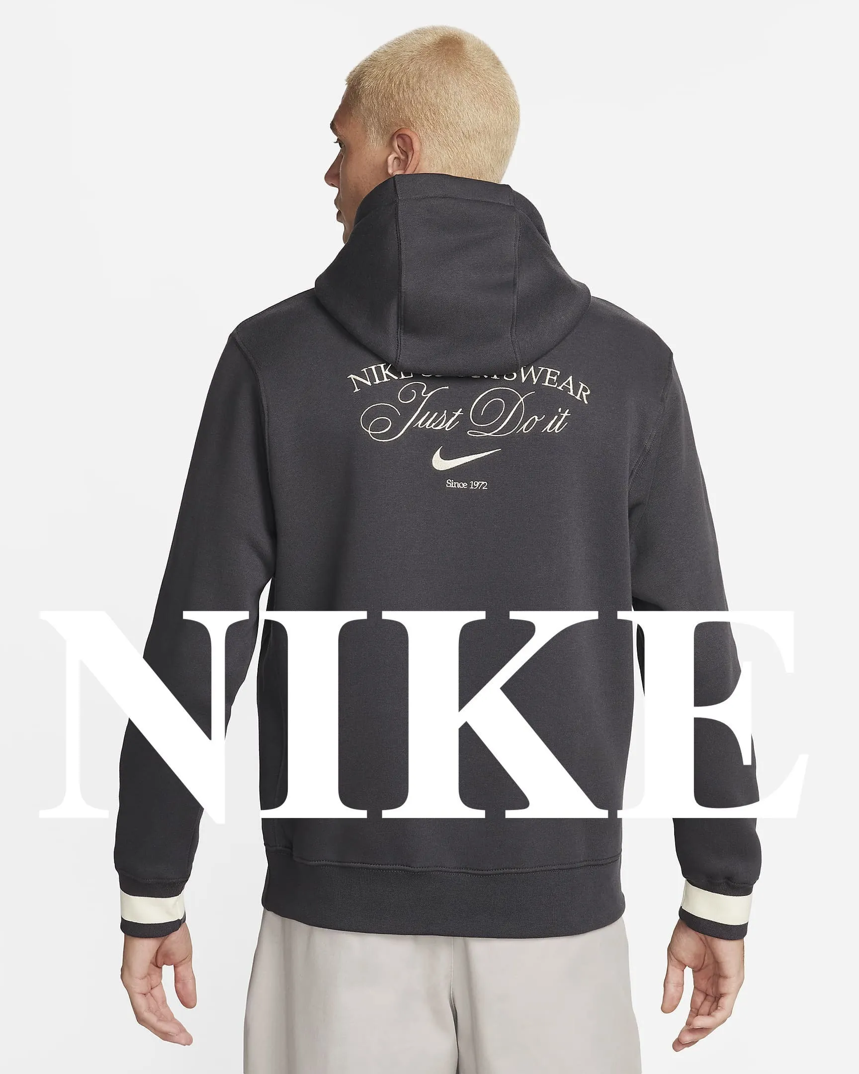 Nike  |Unisex Sweat Street Style Long Sleeves Logo Hoodies