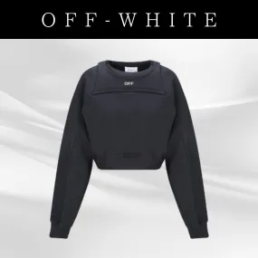 Off-White  |Street Style Plain Logo Hoodies & Sweatshirts