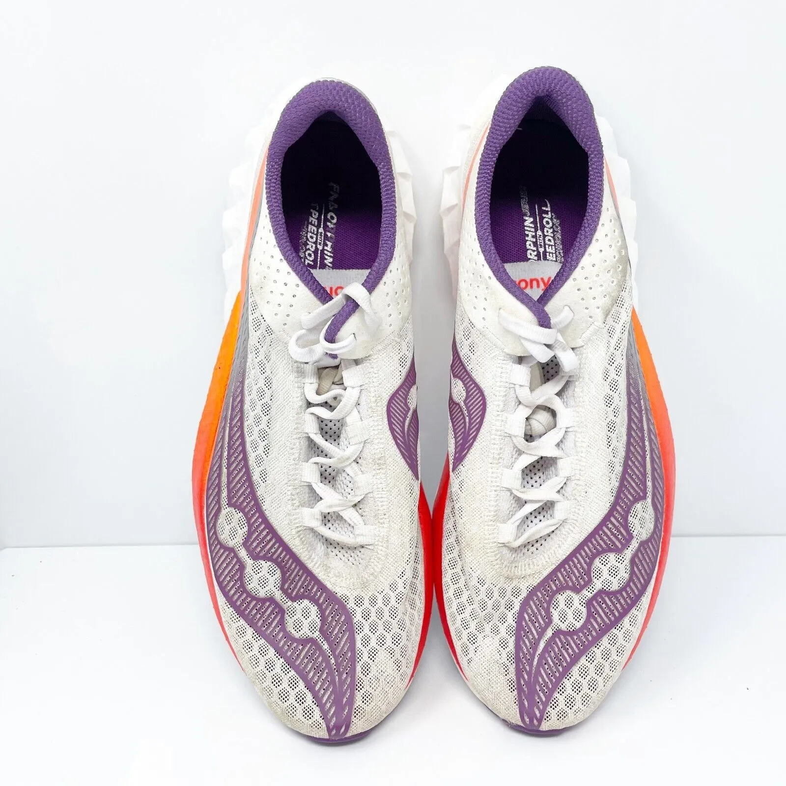 Saucony Womens Endorphin Pro 4 S10939-129 White Running Shoes Sneakers Size 10