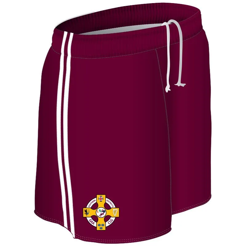 Southern Districts Kids' Mourne Shorts Maroon