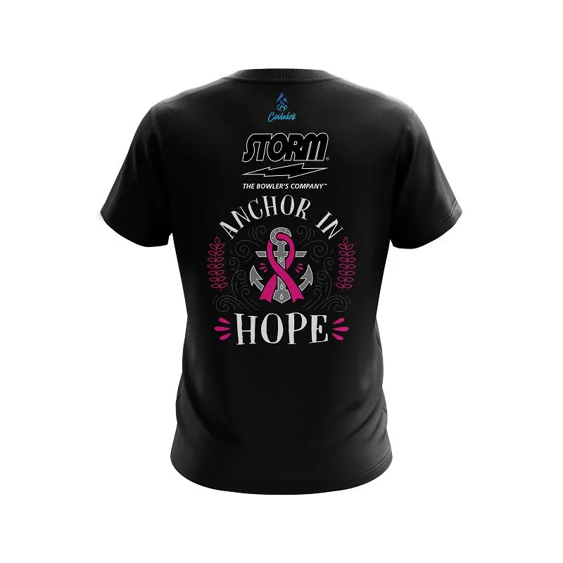 Storm Breast Cancer Anchor Fighter CoolWick Bowling Jersey