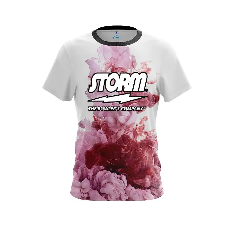Storm Red ink Splash CoolWick Bowling Jersey