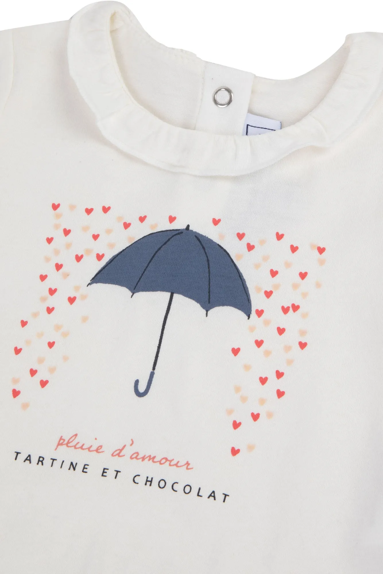 T-shirt      Ecru Illustration umbrella     