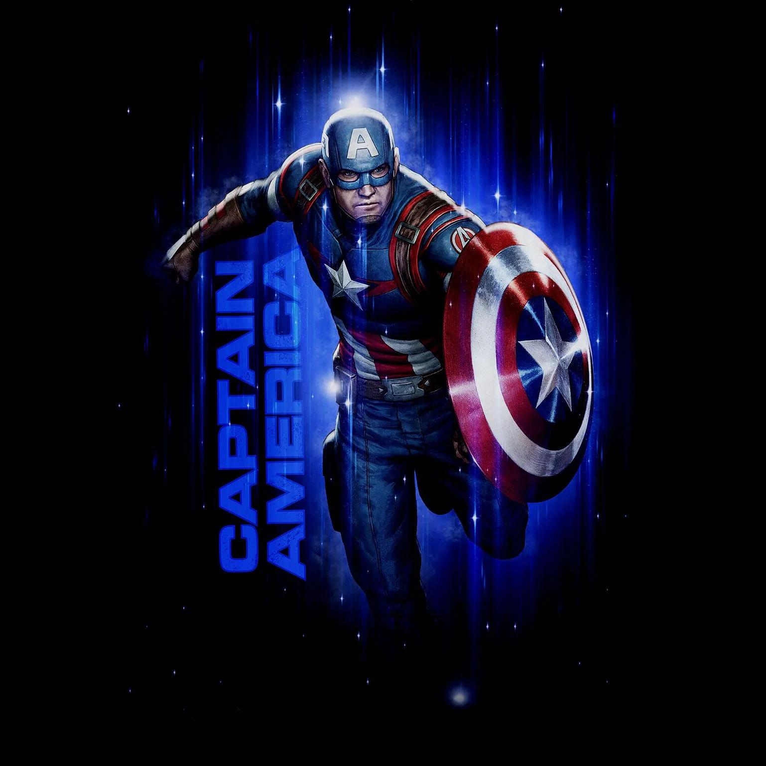 Techno Captain America T-Shirt