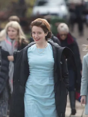 The Crown Claire Foy Puffer Coat - New American Jackets