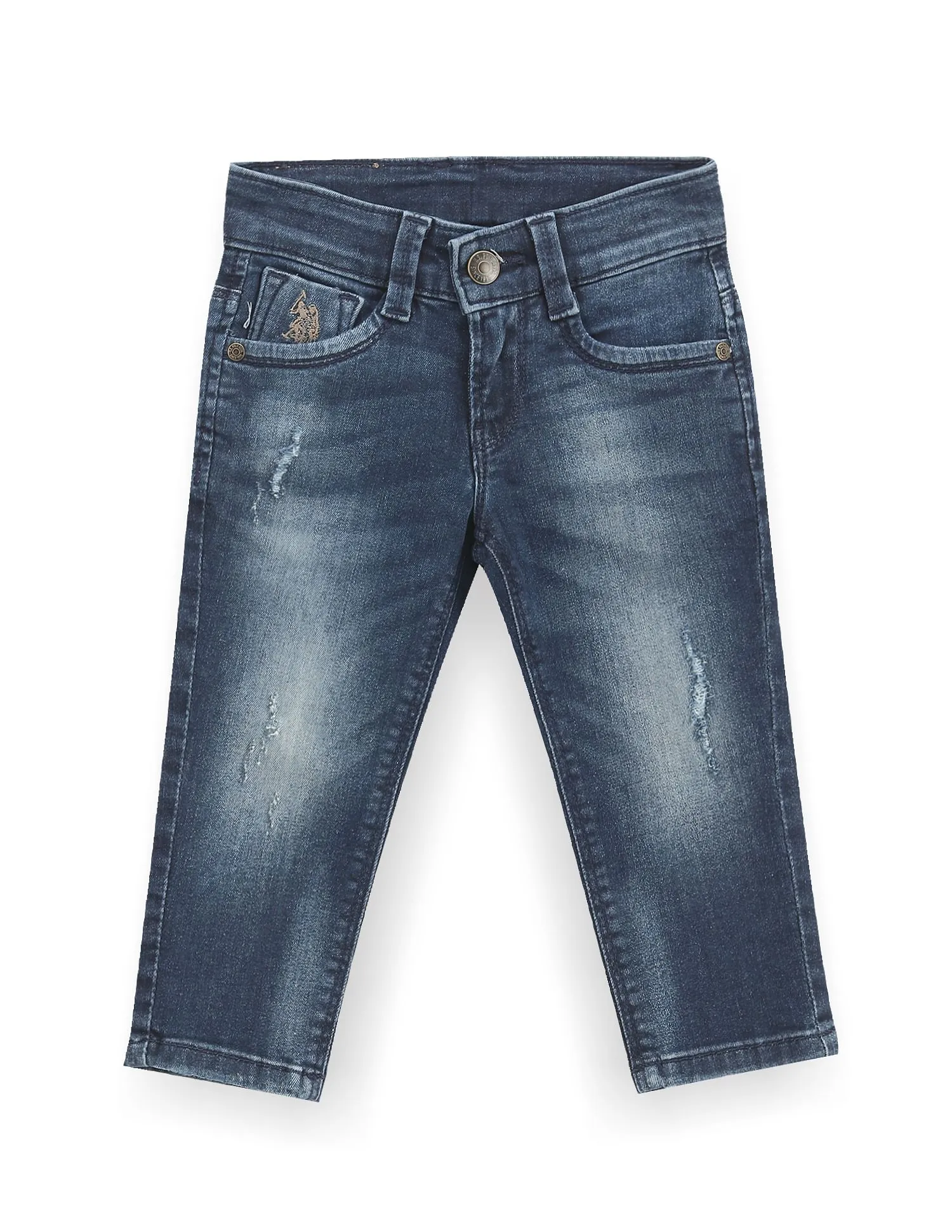 U.S. Polo Assn. Kids Boys Slim Fit Blue Jeans