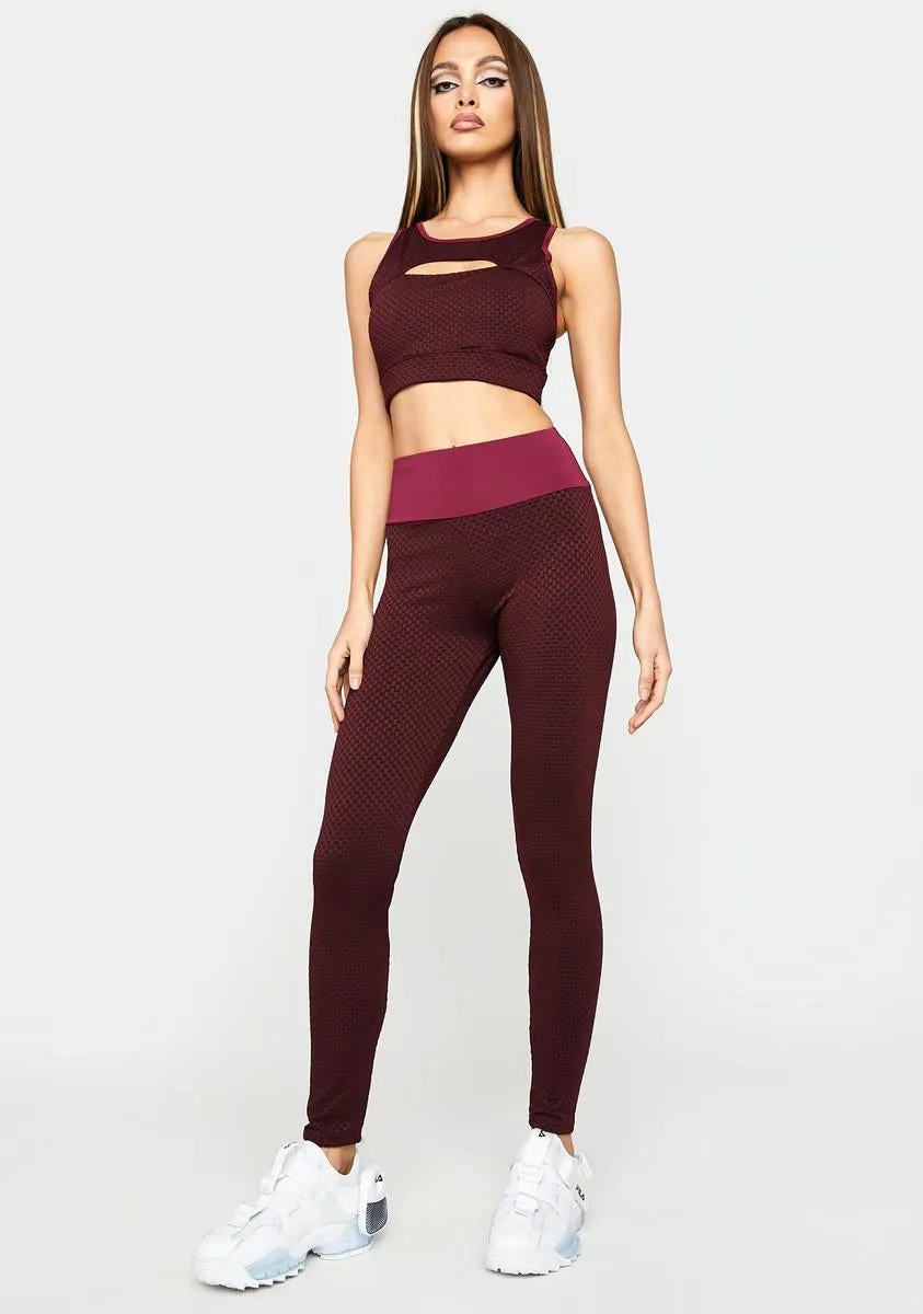 Wine Crush Of The Day Leggings-