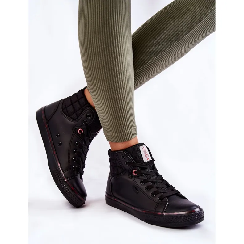 Women's High Sneakers Cross Jeans KK2R4058C Black
