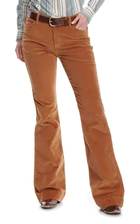 Wrangler Retro Premium Women's Gingerbread Corduroy Trouser Jeans